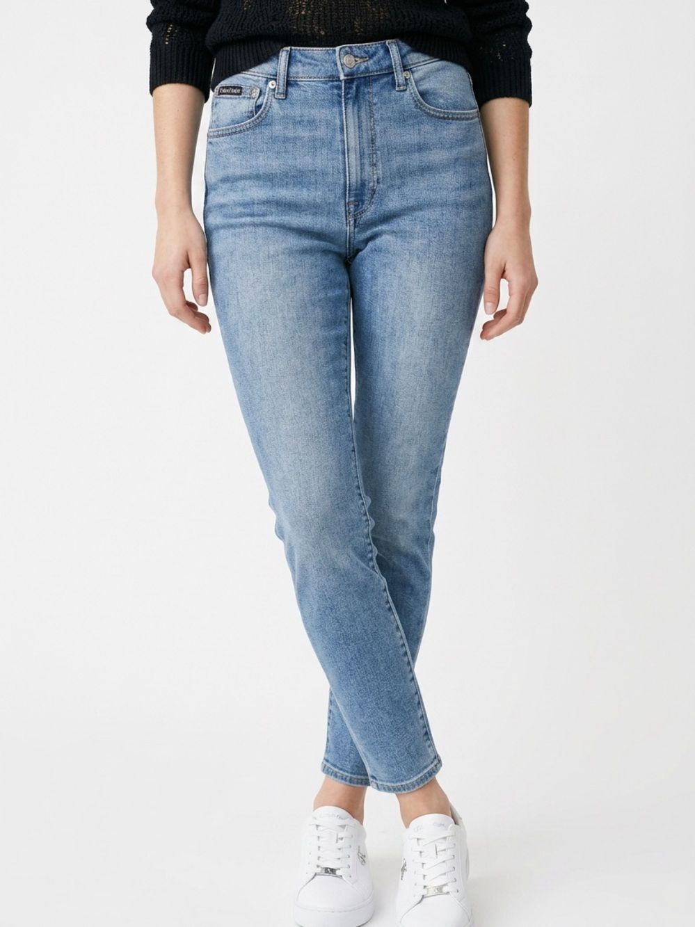 CALVIN KLEIN | High-Rise Skinny Ankle Jeans in Light Blue Women’s Size 30